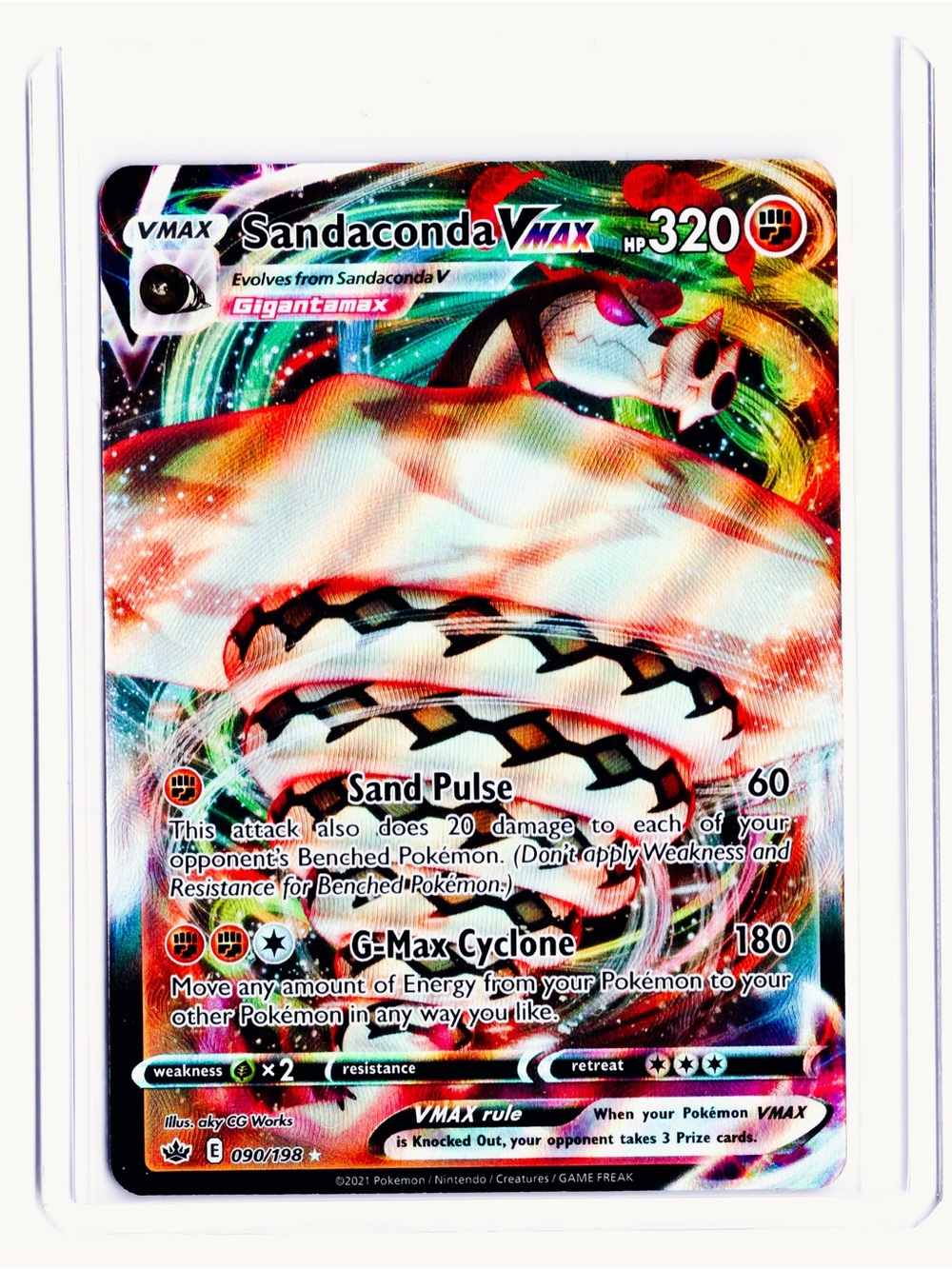 Sandaconda VMAX 090/198 Chilling Reign NM Pokemon Trading Card